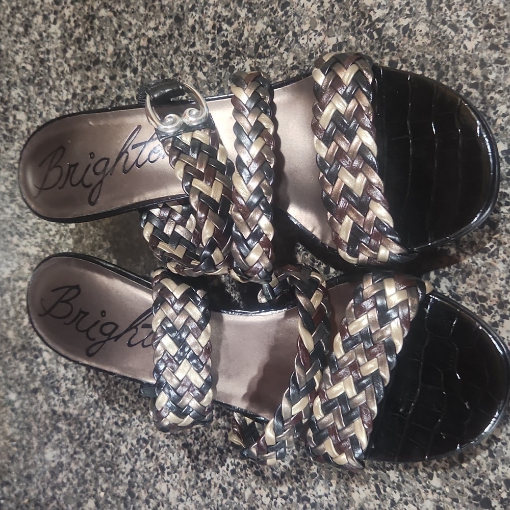 Brighton Tress sandals women's size 7 EUC tricolor
